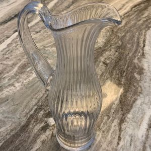 Orrefors Swedish Crystal Handblown Harmony Pitcher. Pristine Condition. Signed.